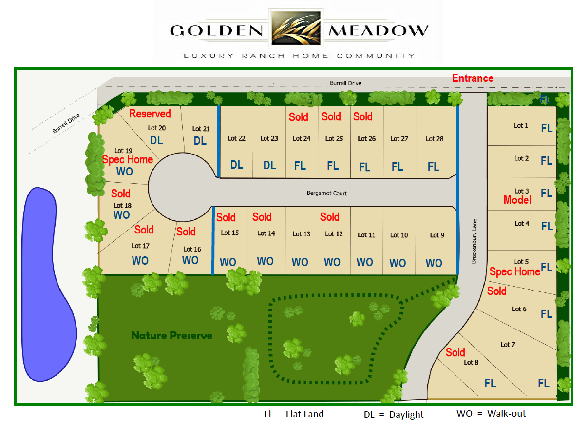 Golden Meadows Map